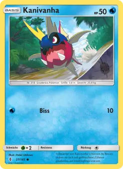 Pokémon-Karte Kanivanha 027/145