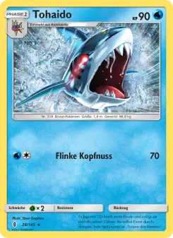 Pokémon-Karte Tohaido 028/145