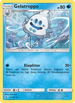 Pokémon-Karte Gelatroppo 034/145