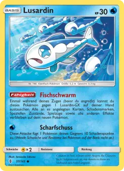 Pokémon-Karte Lusardin 037/145