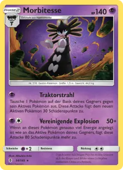 Pokémon-Karte Morbitesse 054/145