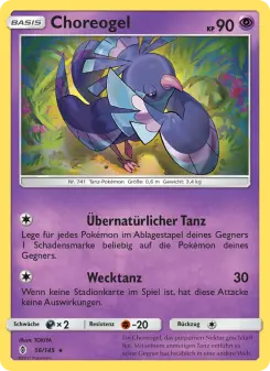 Pokémon-Karte Choreogel 056/145