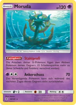Pokémon-Karte Moruda 059/145