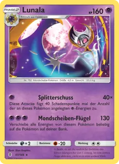 Pokémon-Karte Lunala 061/145