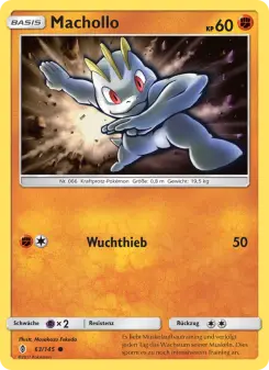 Pokémon-Karte Machollo 063/145