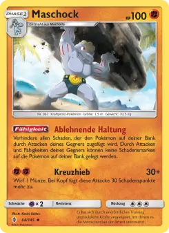 Pokémon-Karte Maschock 064/145