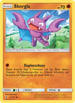 Pokémon-Karte Skorgla 067/145