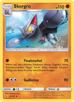 Pokémon-Karte Skorgro 068/145