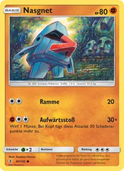 Pokémon-Karte Nasgnet 069/145
