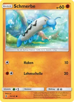 Pokémon-Karte Schmerbe 070/145