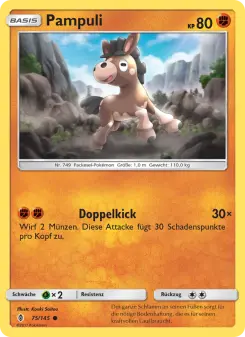 Pokémon-Karte Pampuli 075/145