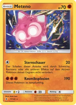 Pokémon-Karte Meteno 077/145