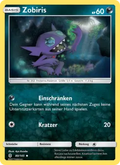 Pokémon-Karte Zobiris 080/145
