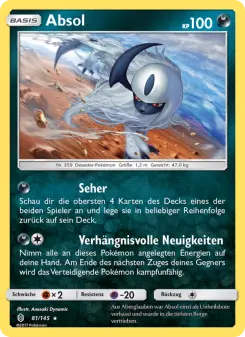 Pokémon-Karte Absol 081/145