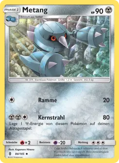 Pokémon-Karte Metang 084/145