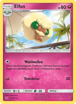 Pokémon-Karte Elfun 091/145