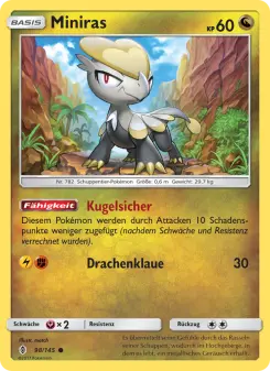 Pokémon-Karte Miniras 098/145