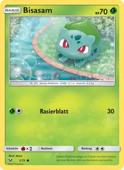 Pokémon-Karte Bisasam 001/073