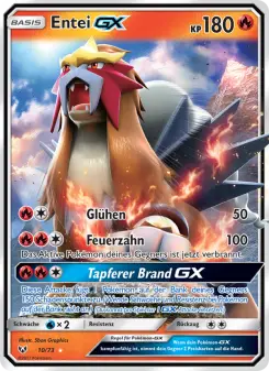 Pokémon-Karte Entei GX 010/073