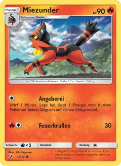 Pokémon-Karte Miezunder 016/073