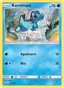 Pokémon-Karte Karnimani 018/073