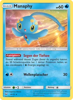 Pokémon-Karte Manaphy 025/073