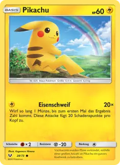Pokémon-Karte Pikachu 028/073