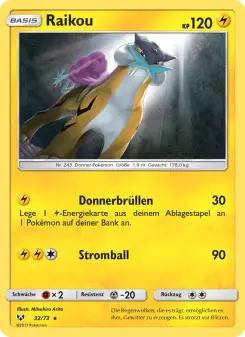 Pokémon-Karte Raikou 032/073