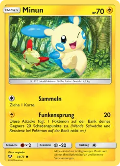 Pokémon-Karte Minun 034/073