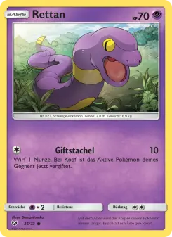 Pokémon-Karte Rettan 036/073