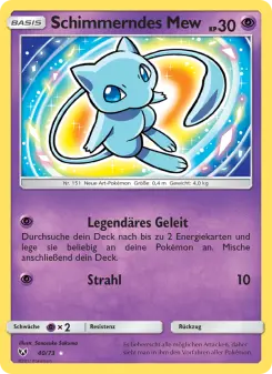 Pokémon-Karte Schimmerndes Mew 040/073