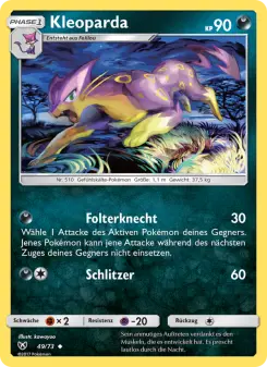 Pokémon-Karte Kleoparda 049/073