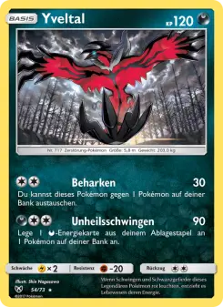 Pokémon-Karte Yveltal 054/073