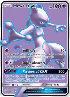 Pokémon-Karte Mewtu GX 072/073