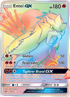 Pokémon-Karte Entei GX 074/073