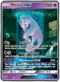 Pokémon-Karte Mewtu GX 078/073