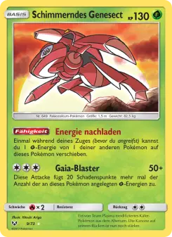 Pokémon-Karte Schimmerndes Genesect 009/073