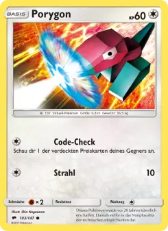 Pokémon-Karte Porygon 103/147