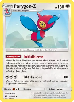 Pokémon-Karte Porygon-Z 105/147
