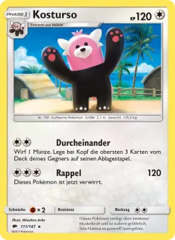 Pokémon-Karte Kosturso 111/147