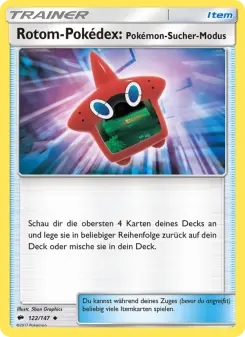 Pokémon-Karte Rotom-Pokédex: Pokémon-Sucher-Modus 122/147