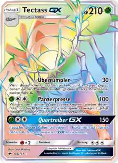 Pokémon-Karte Tectass GX 148/147