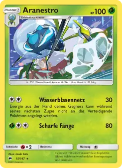 Pokémon-Karte Aranestro 015/147