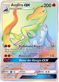 Pokémon-Karte Amfira GX 151/147