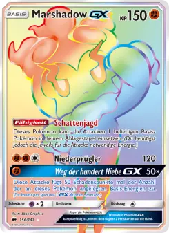 Pokémon-Karte Marshadow GX 156/147