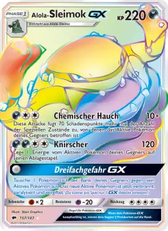 Pokémon-Karte Alola-Sleimok GX 157/147