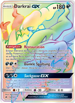 Pokémon-Karte Darkrai GX 158/147