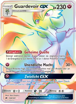 Pokémon-Karte Guardevoir GX 159/147