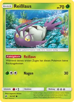 Pokémon-Karte Reißlaus 016/147