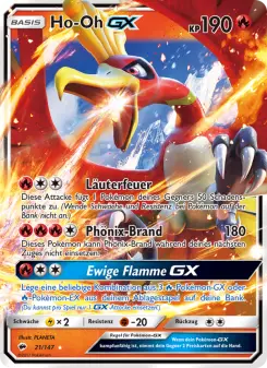 Pokémon-Karte Ho-Oh GX 021/147
